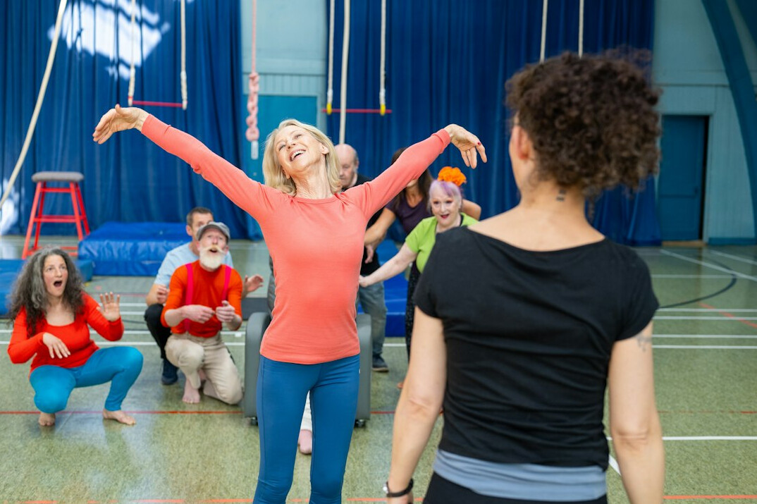 seniors in fitness class